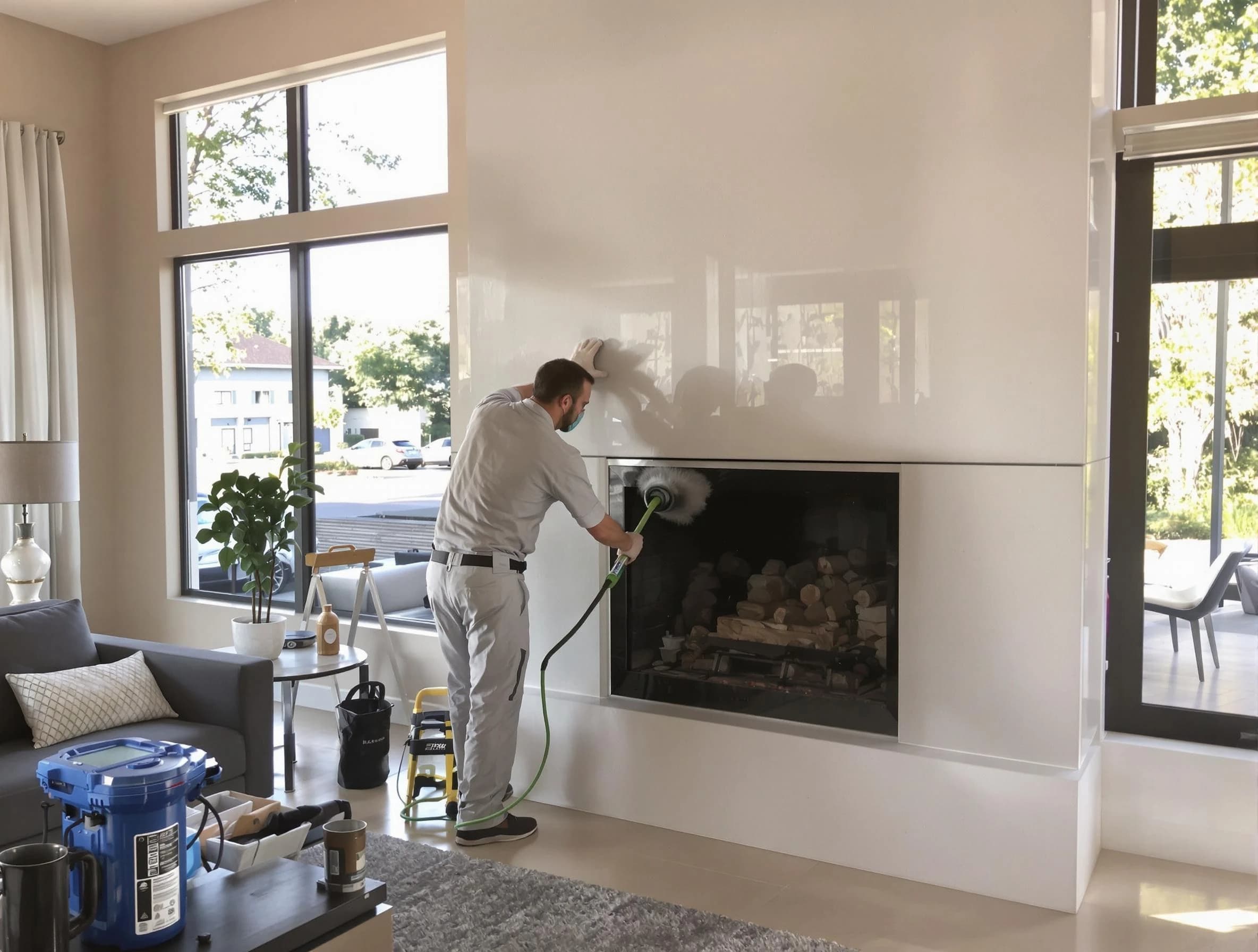 Rio Communities Chimney Sweep performing thorough soot removal in Rio Communities, NM