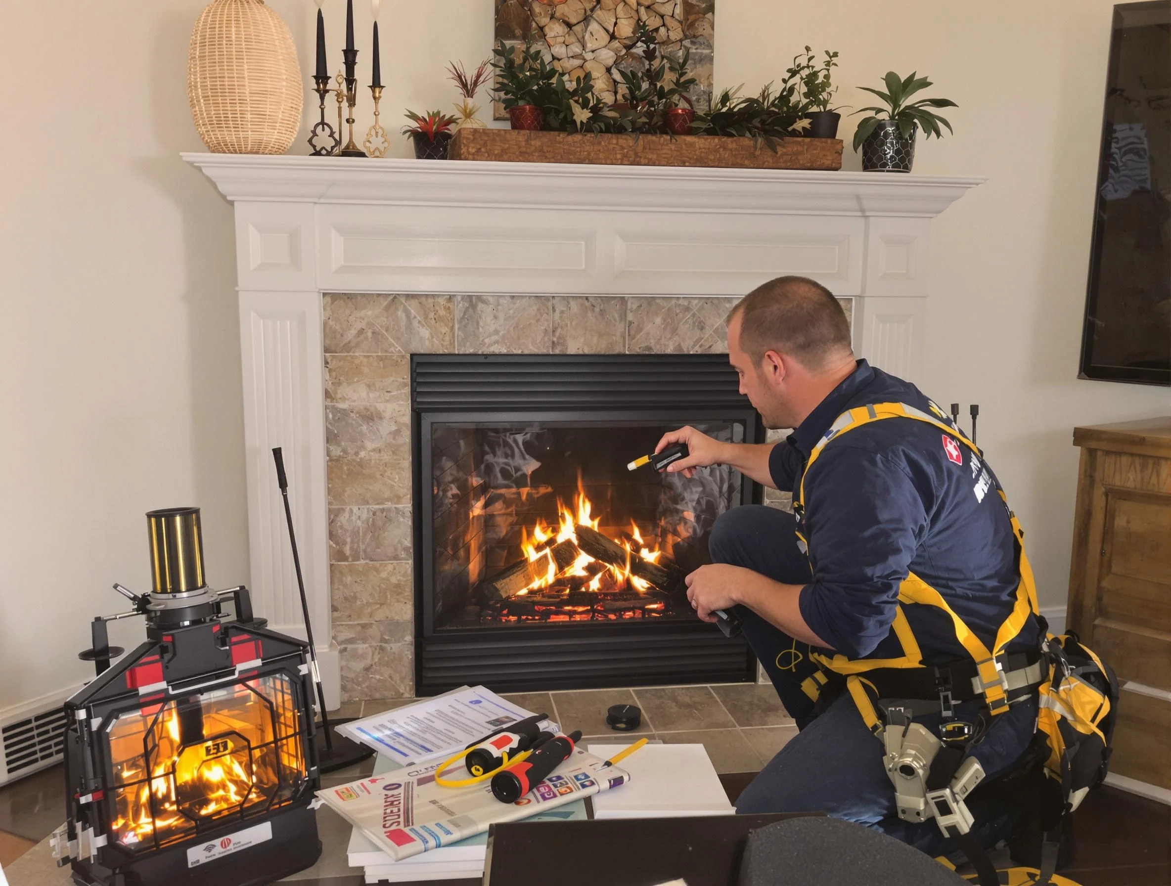 Safety-focused fireplace inspection by Rio Communities Chimney Sweep in Rio Communities, NM